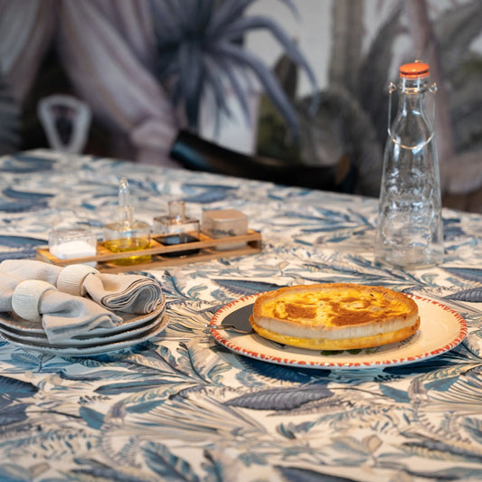 Mantel Hojas Azules | Antimanchas Casa Guapa