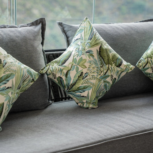 Funda de Cojín Hojas Verdes Casa Guapa