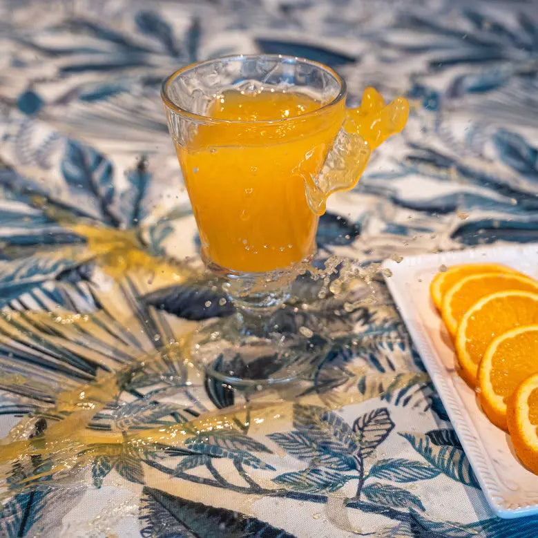 Funda de Cojín Hojas Azules Casa Guapa