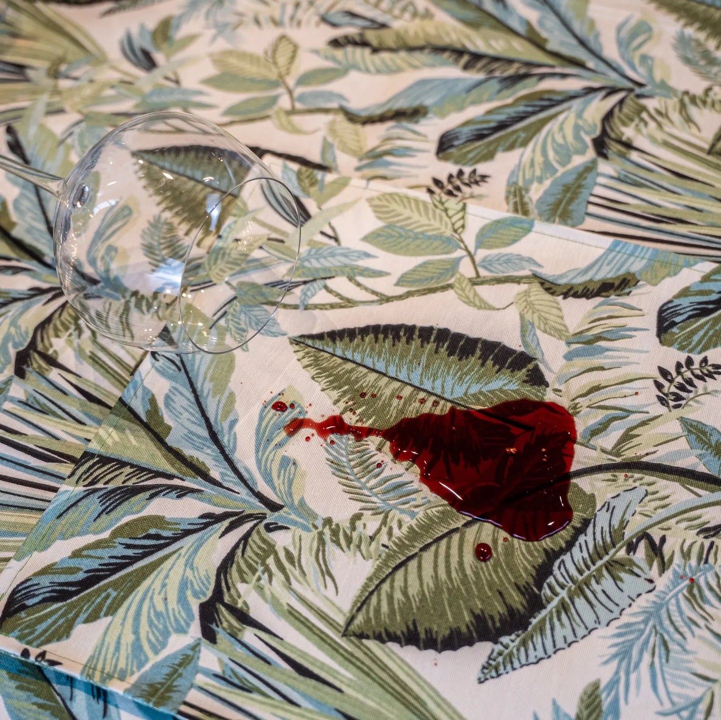 Mantel Palmera Verde | Antimanchas Casa Guapa