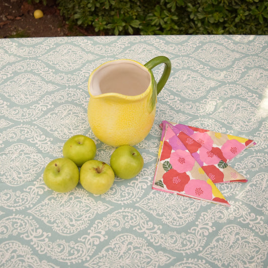 Mantel Rococó Celeste | Antimanchas Casa Guapa