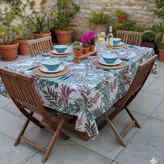 Mantel Safari Rosa | Antimanchas