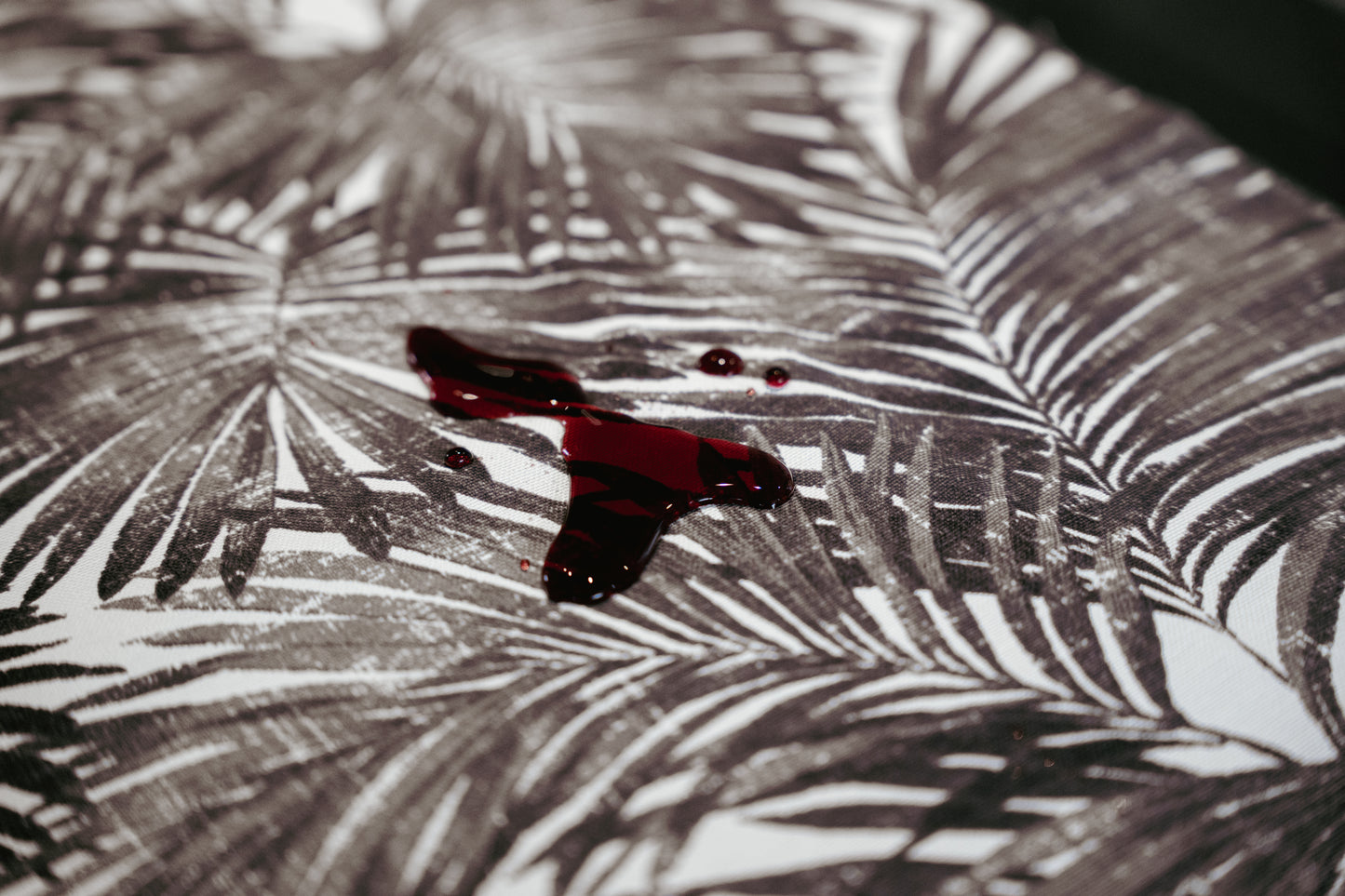 Funda de Cojín Palmera Negra