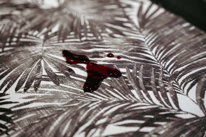 Funda de Cojín Palmera Negra