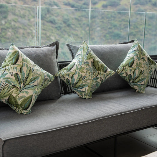 Funda de Cojín Hojas Verdes Casa Guapa