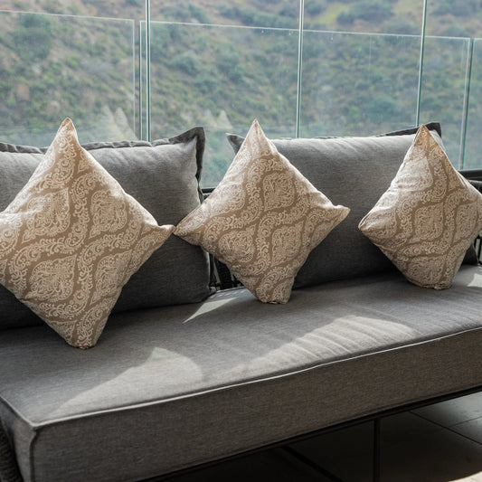 Funda de Cojín Rococó Beige Casa Guapa