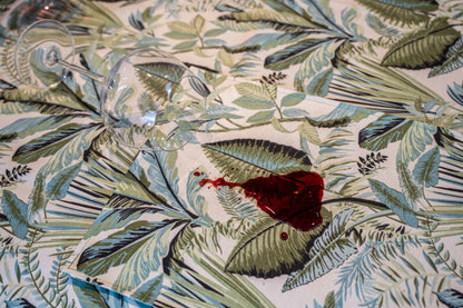 Mantel Palmera Verde | Antimanchas