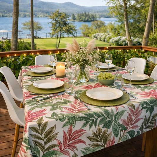 Mantel Safari Rosa | Antimanchas