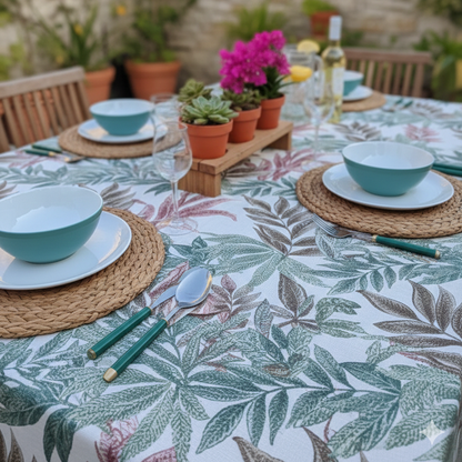 Mantel Safari Rosa | Antimanchas