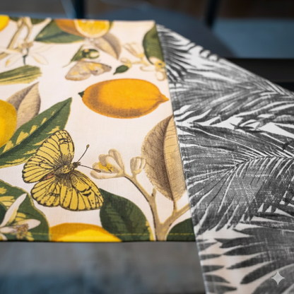 Caminito Reversible Limones & Palmera Negra